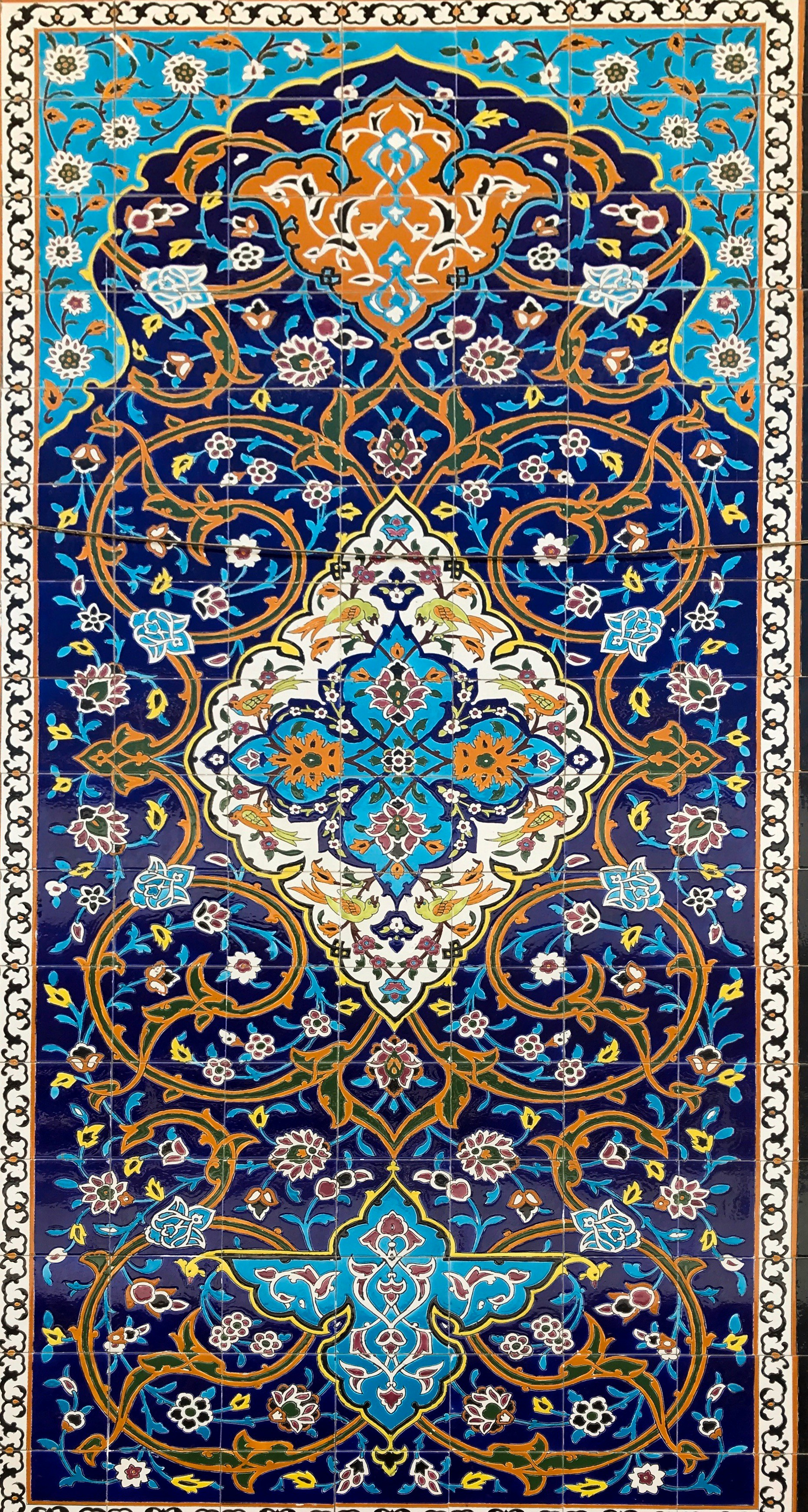traditional blue wool rug